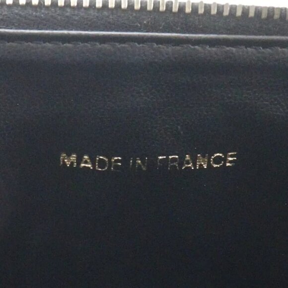 CHANEL Vanity Pouch COCO Mark Handbag black Caviar skin Women - Picture 8 of 10